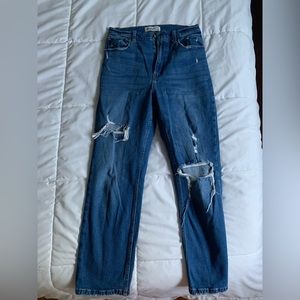 AF The Ankle Straight Ultra Hugh Rise Denim